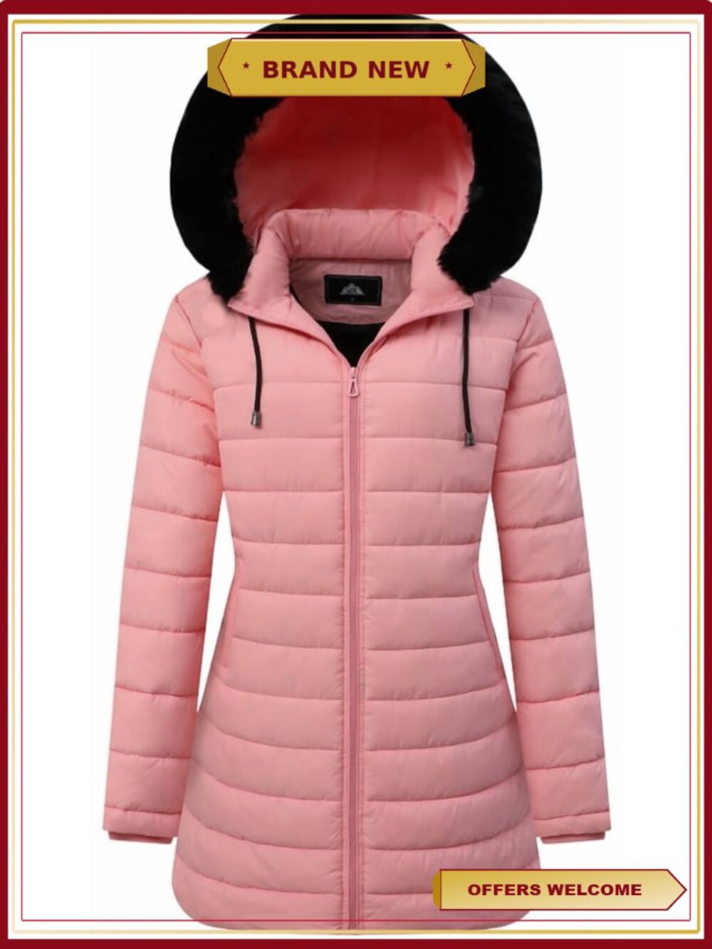 Women's Winter Down Puffer Coat - Warm Quilted Parka